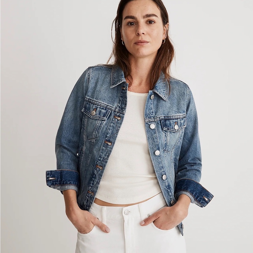Madewell denim jacket, S